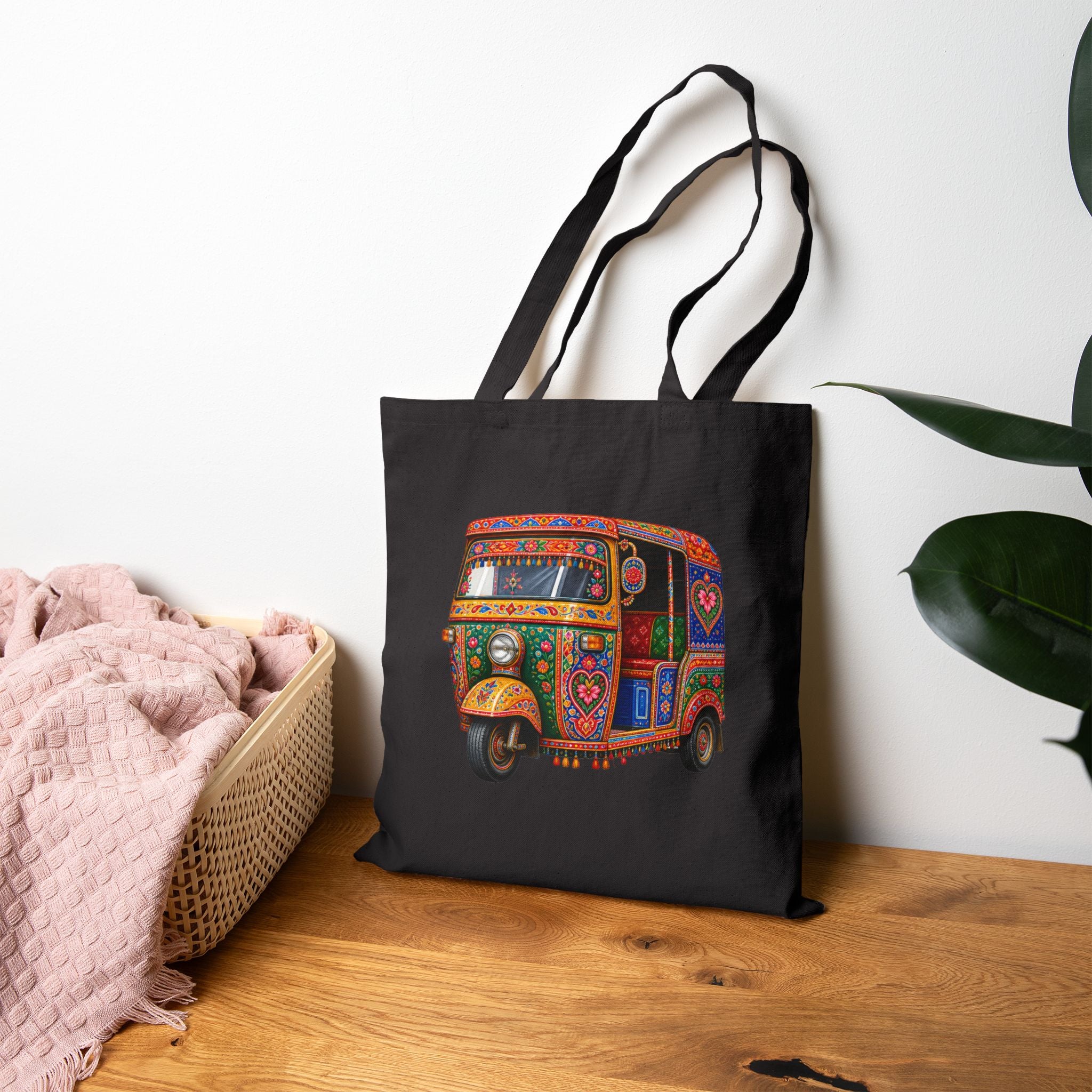 Rickshaw Truck-Art Cotton Canvas Tote Bag