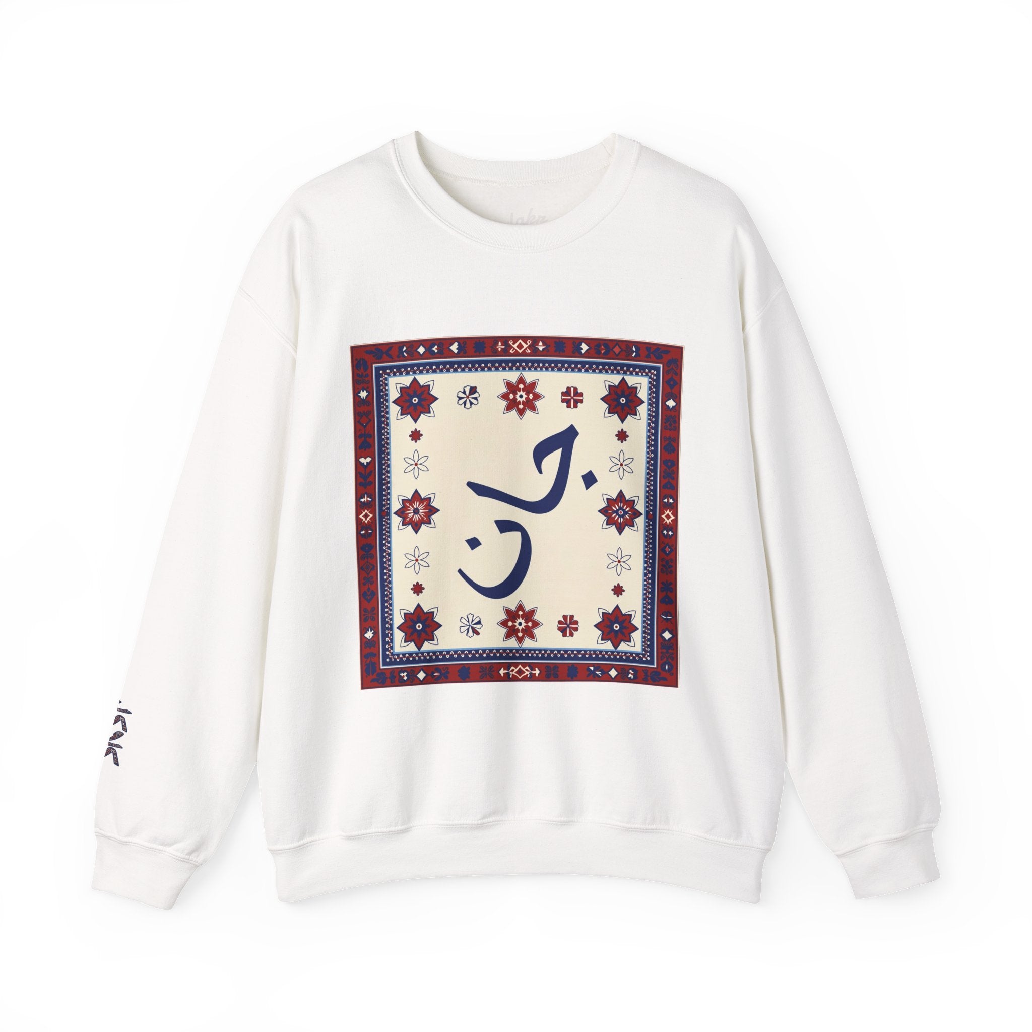 Jaan in Ajrak Design Crewneck Sweatshirt