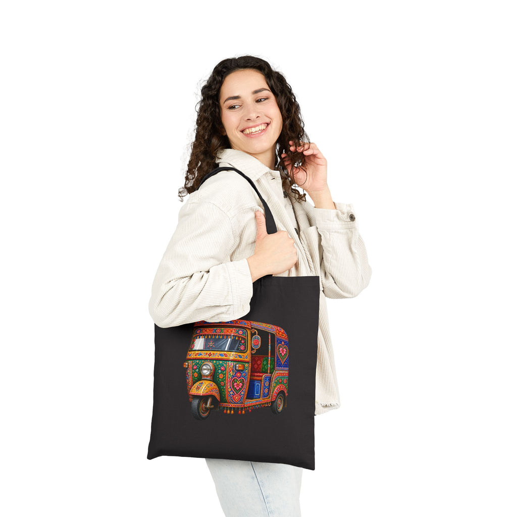 Rickshaw Truck-Art Cotton Canvas Tote Bag