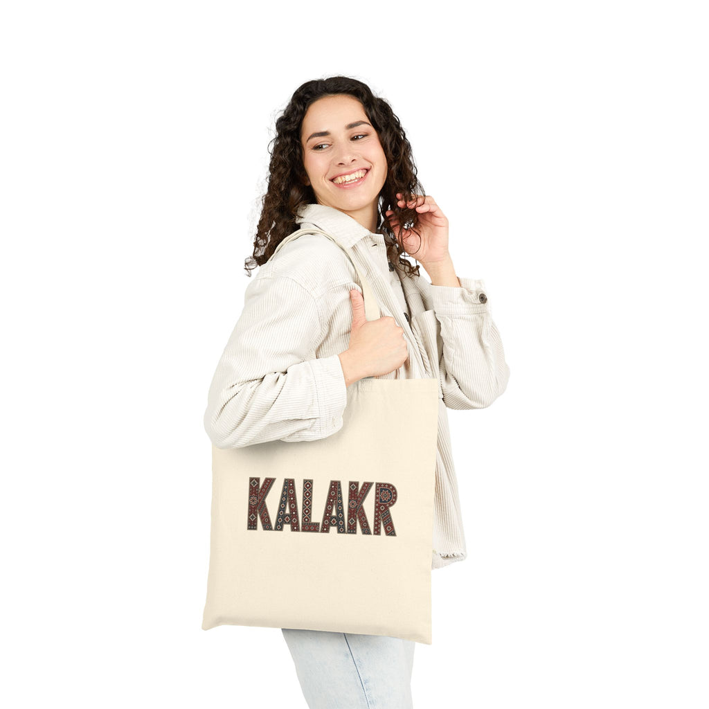 Badshahi Mosque Medallion Tote — Decorated Tanga Horse Canvas Tote