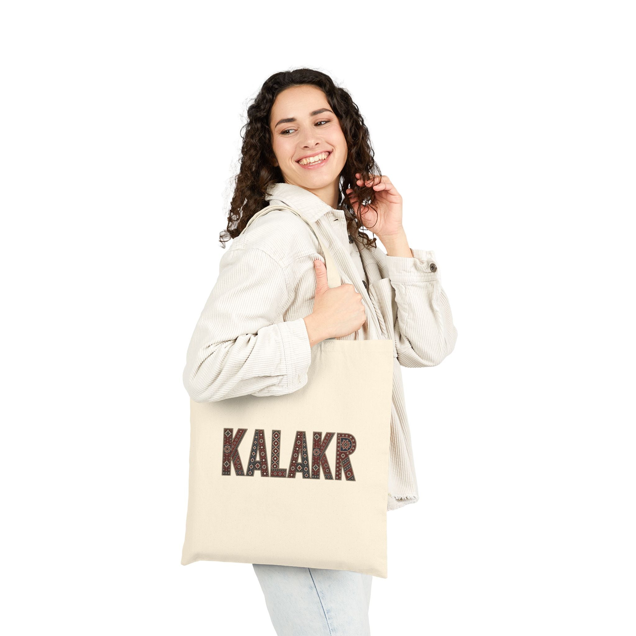 Badshahi Mosque Medallion Tote — Decorated Tanga Horse Canvas Tote