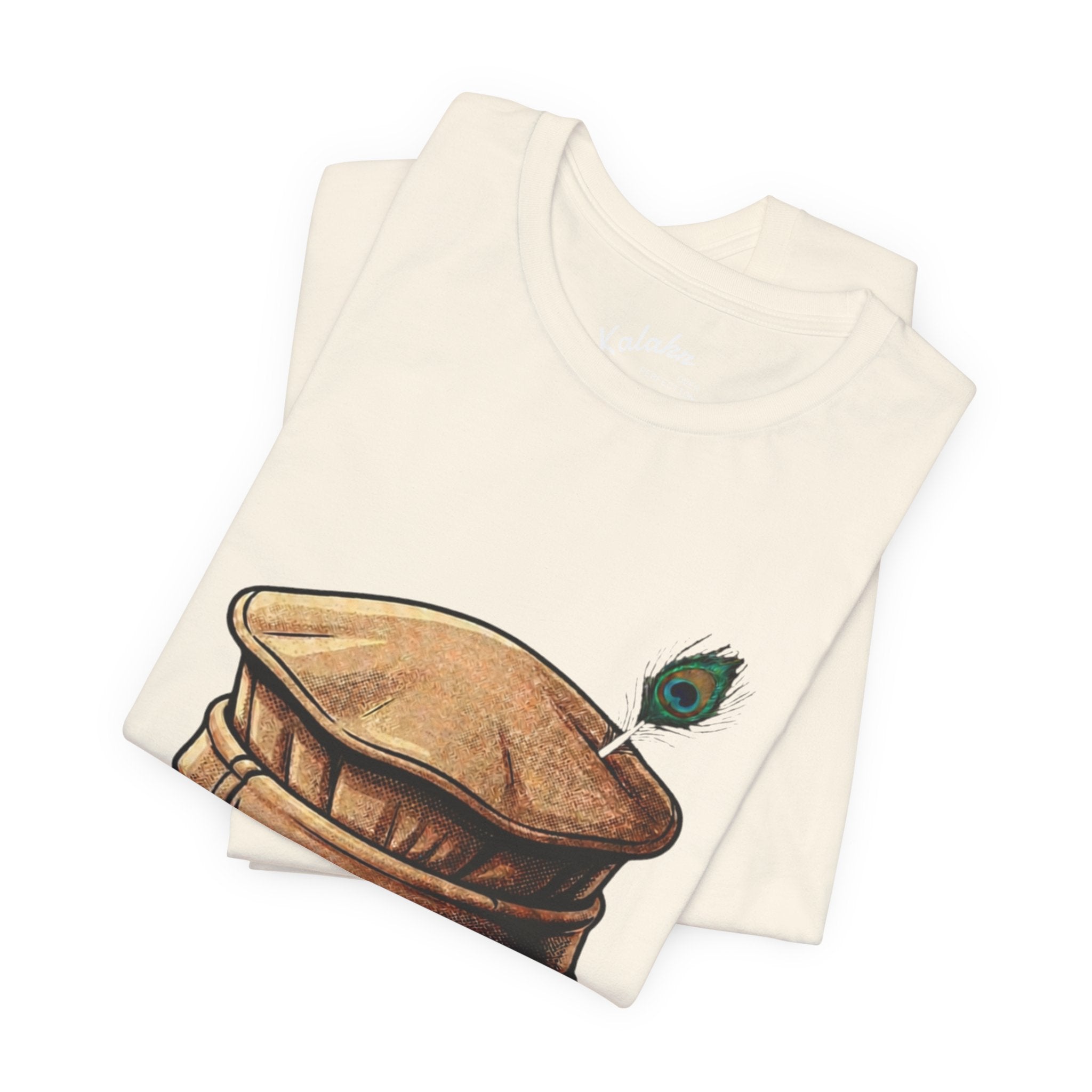 Khan Sahib Graphic Tee — Traditional Cap & Urdu Calligraphy T-Shirt