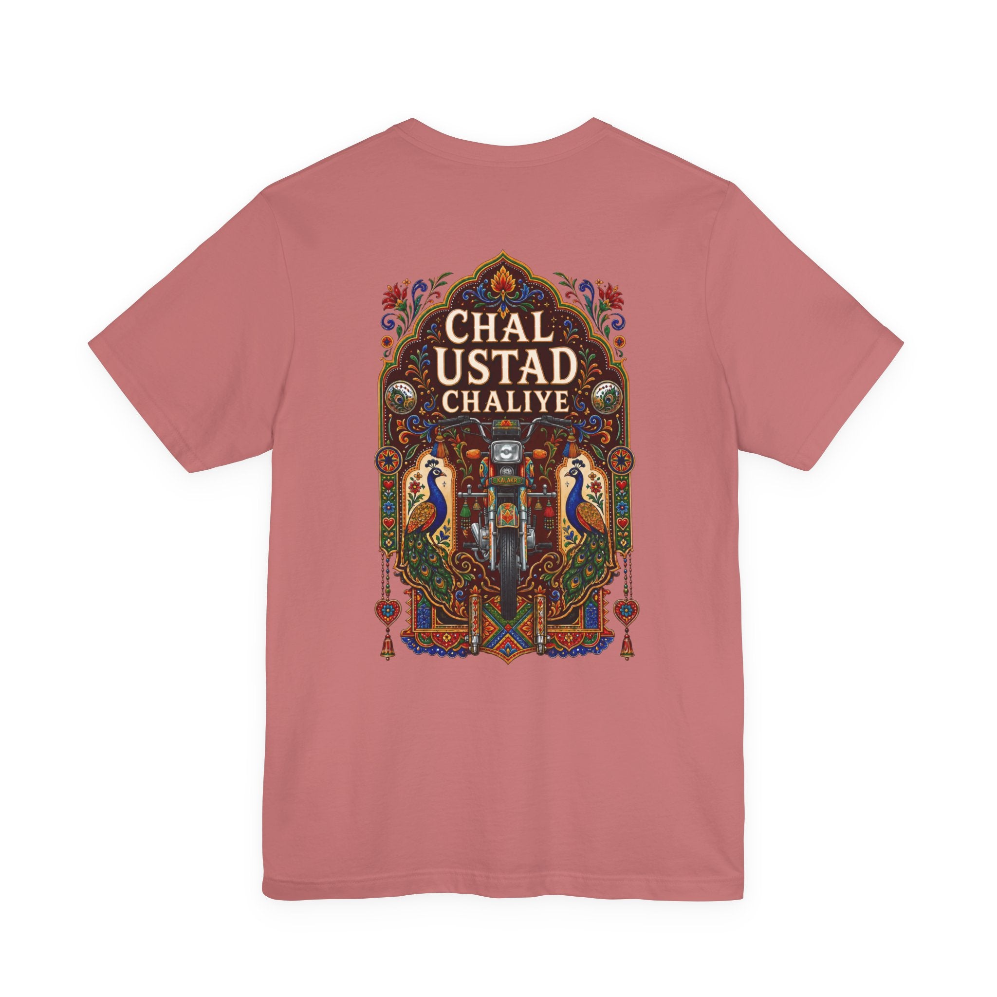 Chal Ustad Chaliye Graphic Tee — Vintage Pakistani Truck Art T‑Shirt