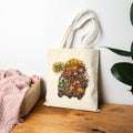 Overloaded Rickshaw Cotton Canvas Tote Bag —Vintage Street Scene