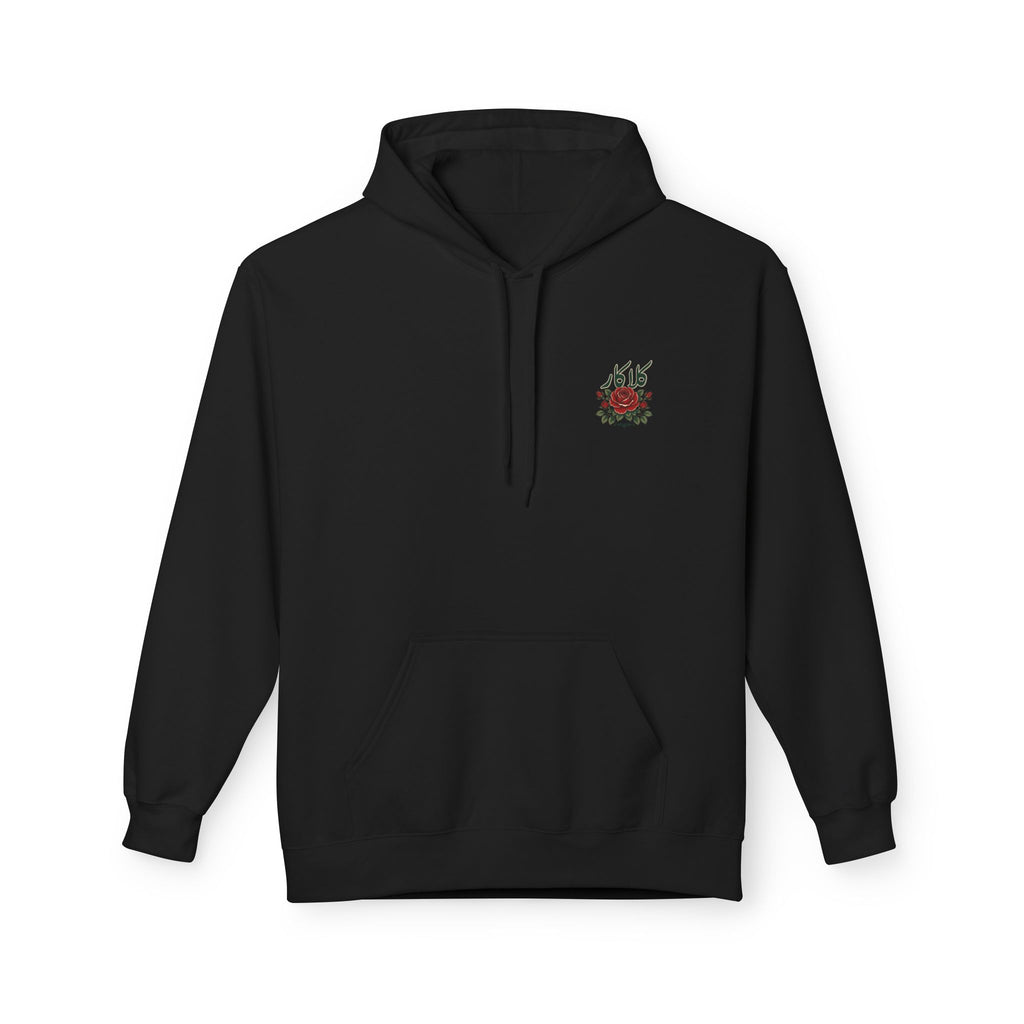 Pakistan Rose Graphic Hoodie — Floral Crescent & Star