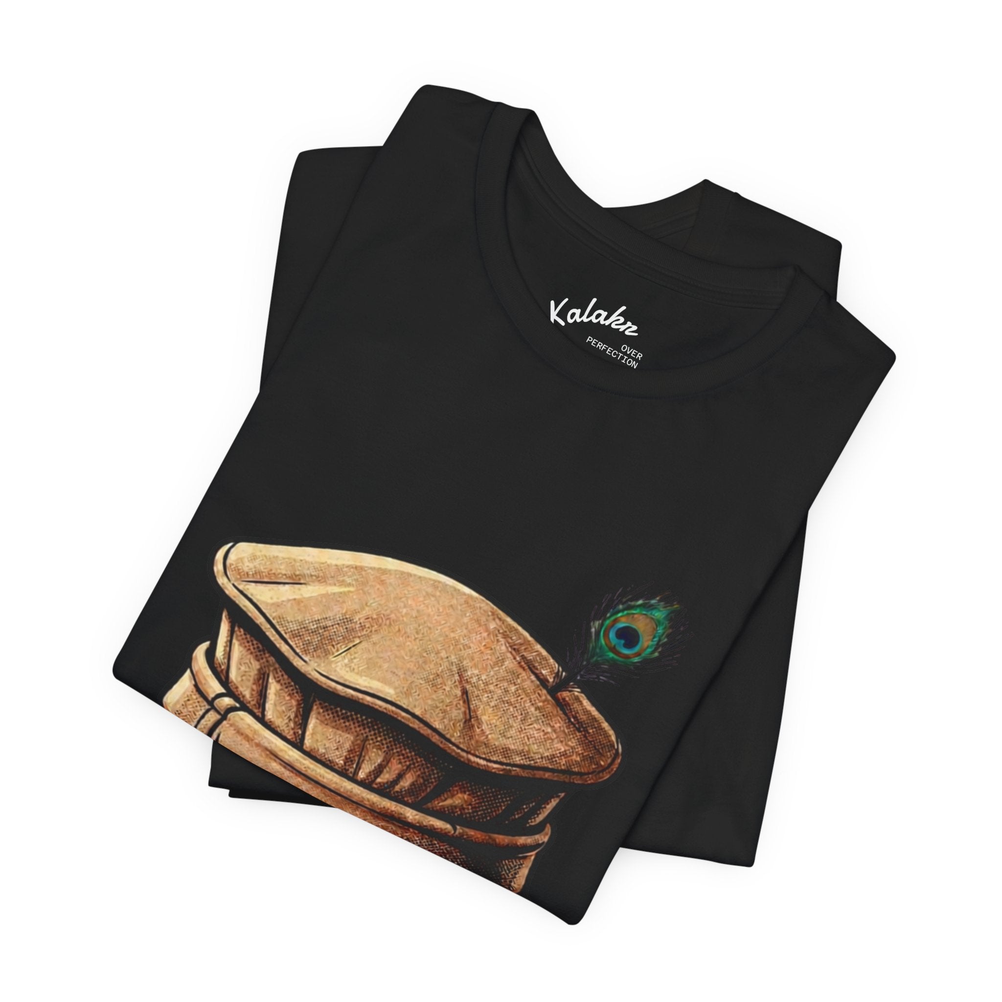 Khan Sahib Graphic Tee — Traditional Cap & Urdu Calligraphy T-Shirt