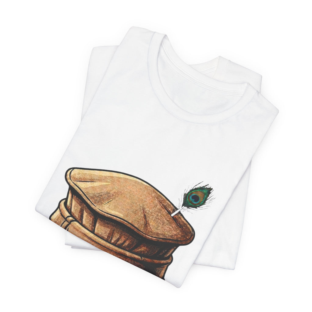 Khan Sahib Graphic Tee — Traditional Cap & Urdu Calligraphy T-Shirt