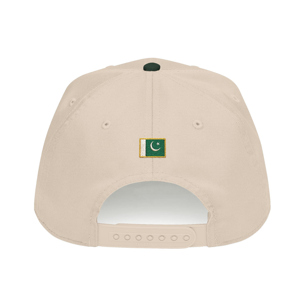 Pakistan Ajrak Baseball Cap — Embroidered Mid Profile Hat with Ajrak Motif
