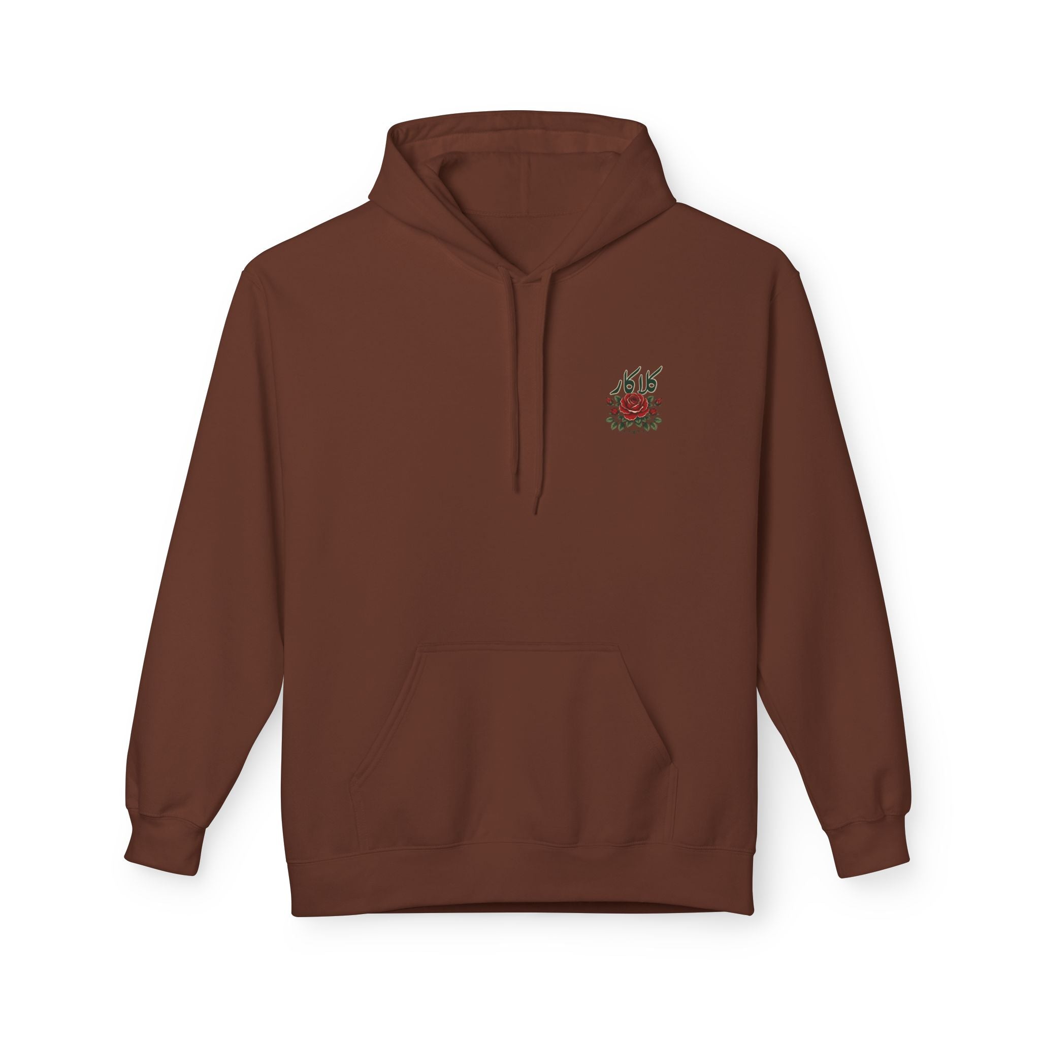 Pakistan Rose Graphic Hoodie — Floral Crescent & Star