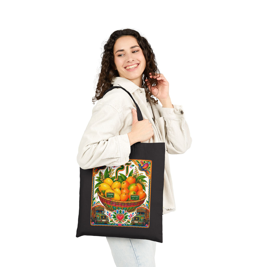 Mango Basket Cotton Canvas Tote