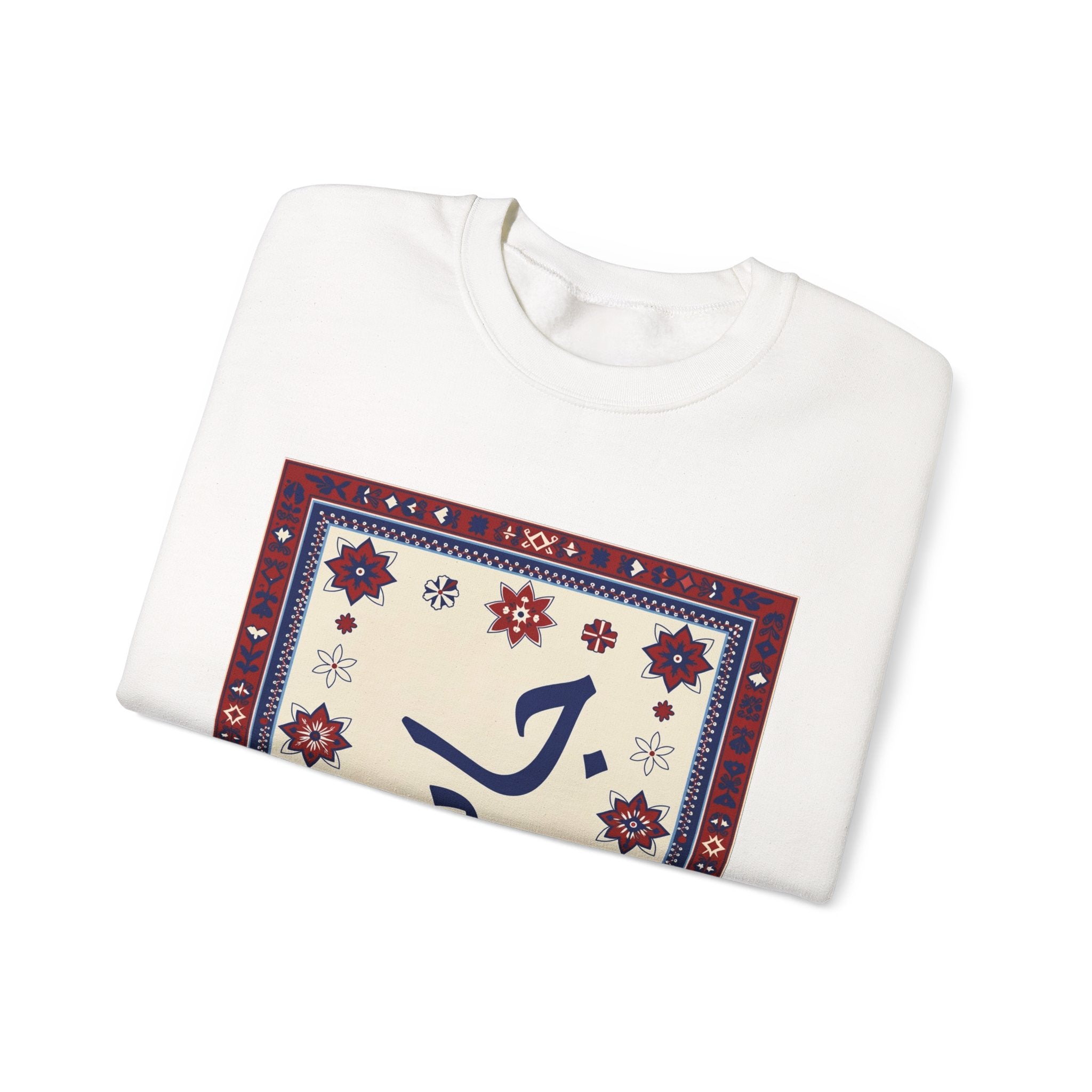 Jaan in Ajrak Design Crewneck Sweatshirt