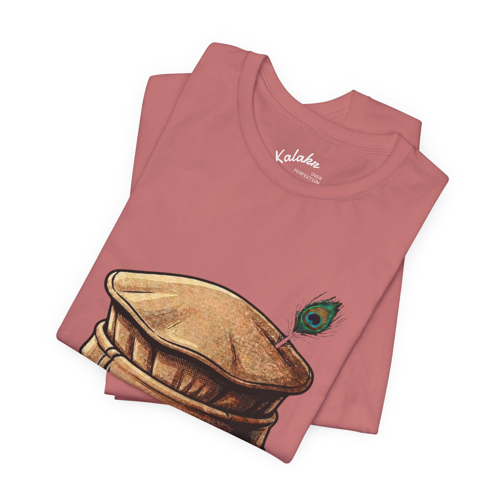 Khan Sahib Graphic Tee — Traditional Cap & Urdu Calligraphy T-Shirt