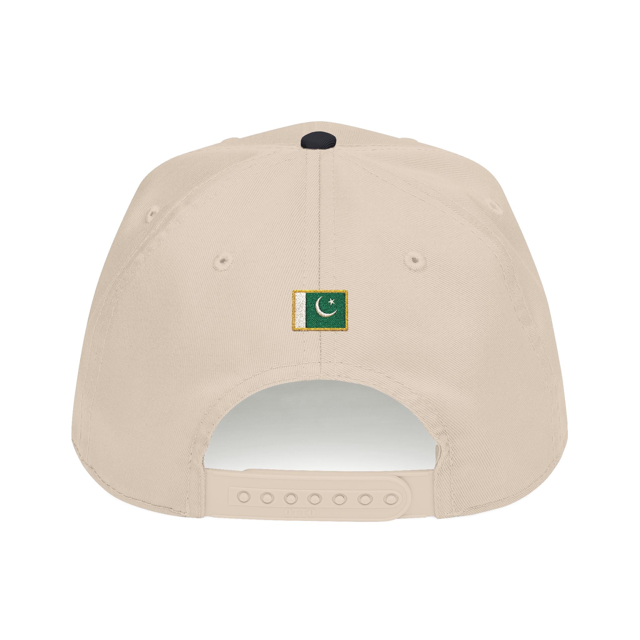 Pakistan Ajrak Baseball Cap — Embroidered Mid Profile Hat with Ajrak Motif