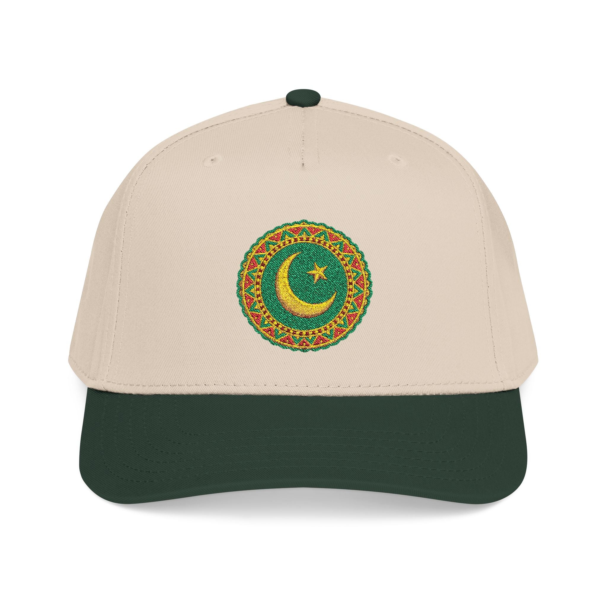 Pakistan Crescent Moon & Star Embroidered Baseball Cap