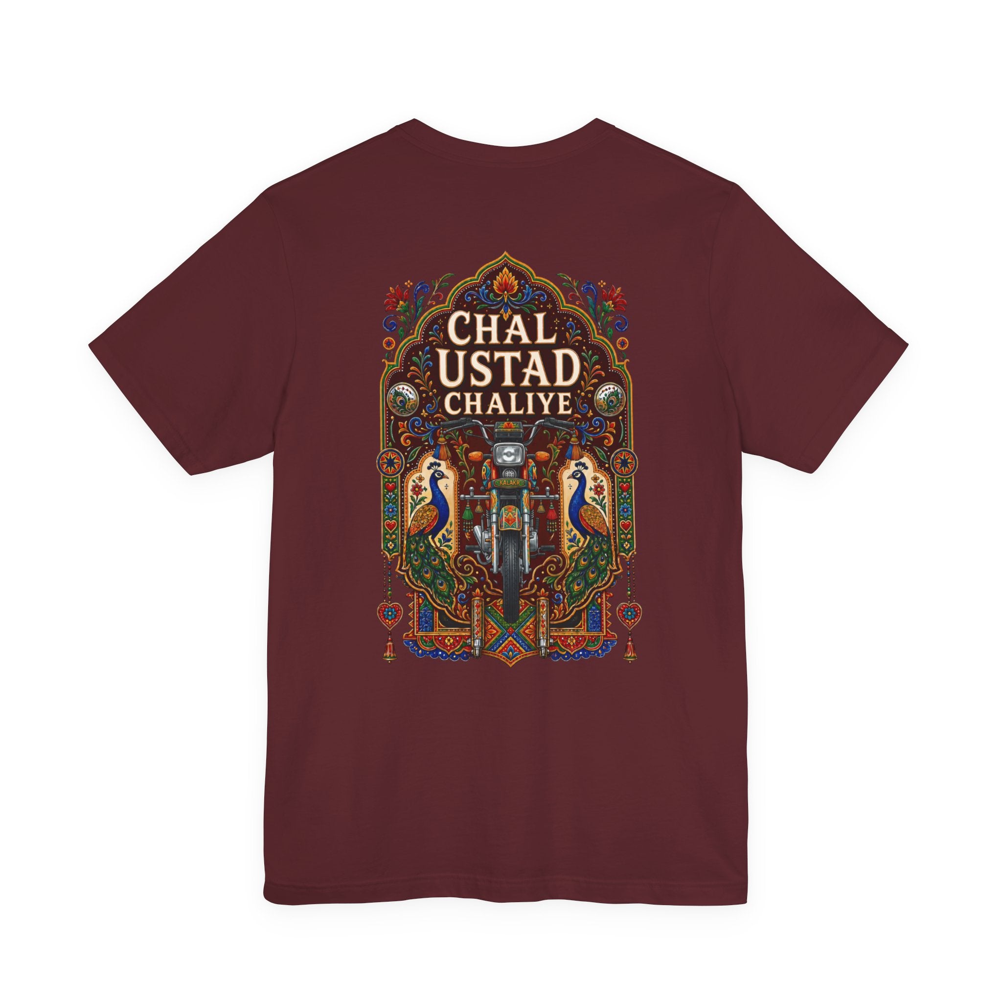 Chal Ustad Chaliye Graphic Tee — Vintage Pakistani Truck Art T‑Shirt