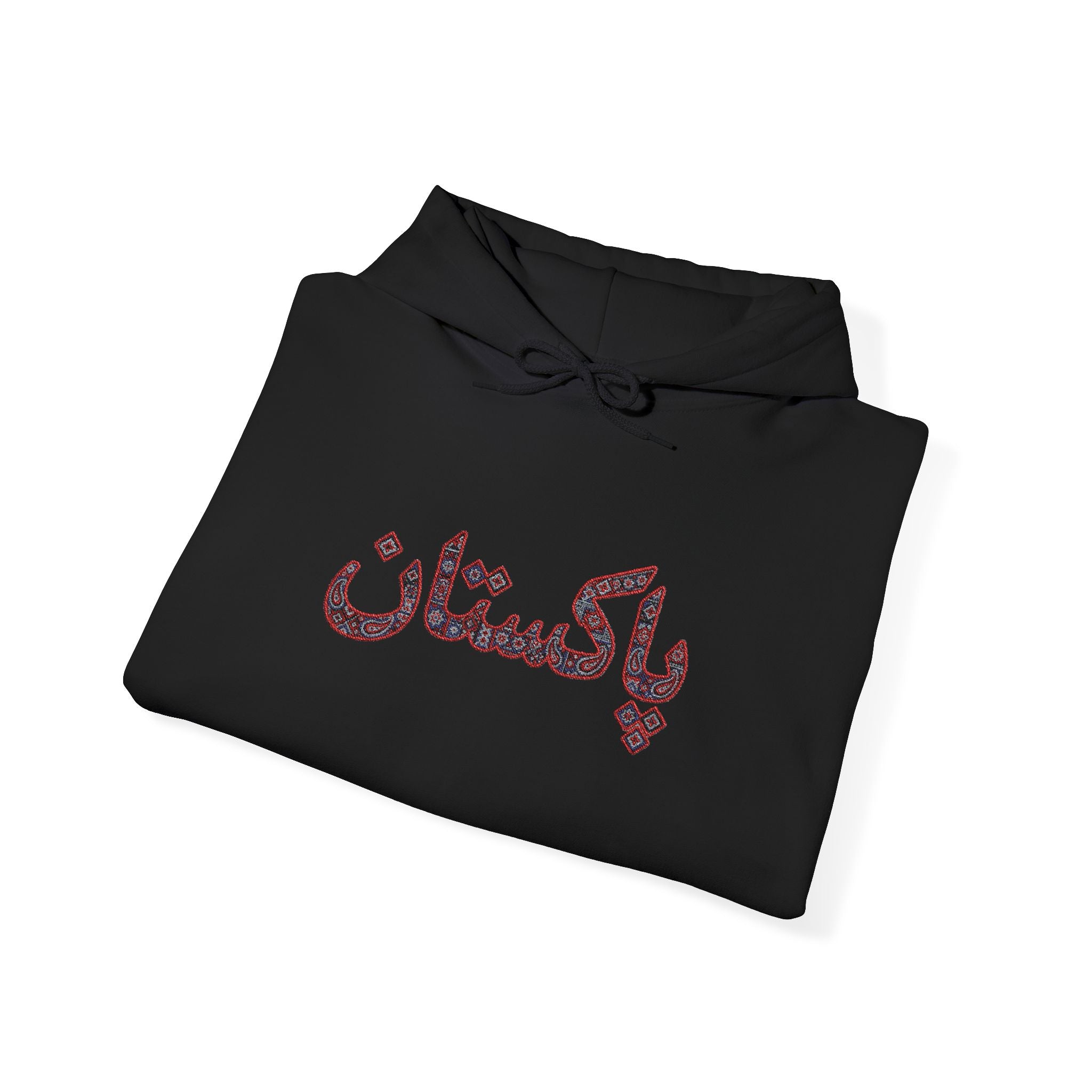 Pakistan Ajrak - Embroidered Hoodie — Urdu Ajrak Design