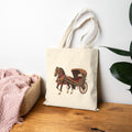 Badshahi Mosque Medallion Tote — Decorated Tanga Horse Canvas Tote