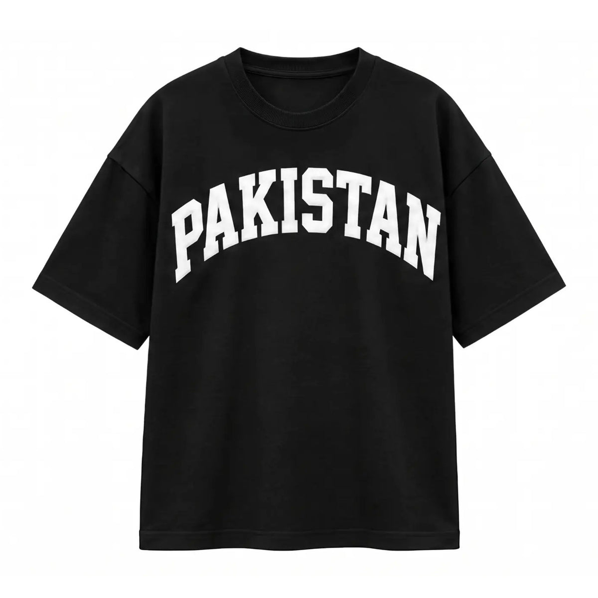Pakistan Logo Puff Print Oversized T-Shirt