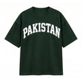 Pakistan Logo Puff Print Oversized T-Shirt
