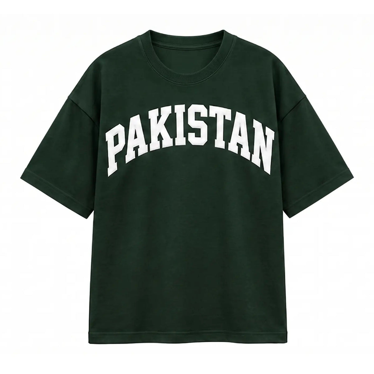 Pakistan Logo Puff Print Oversized T-Shirt